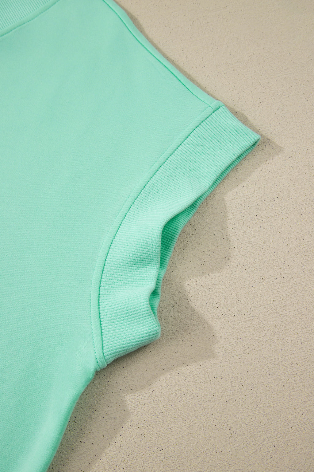 Plus Size Mint Green V-Neck Tee & Drawstring Pants Set