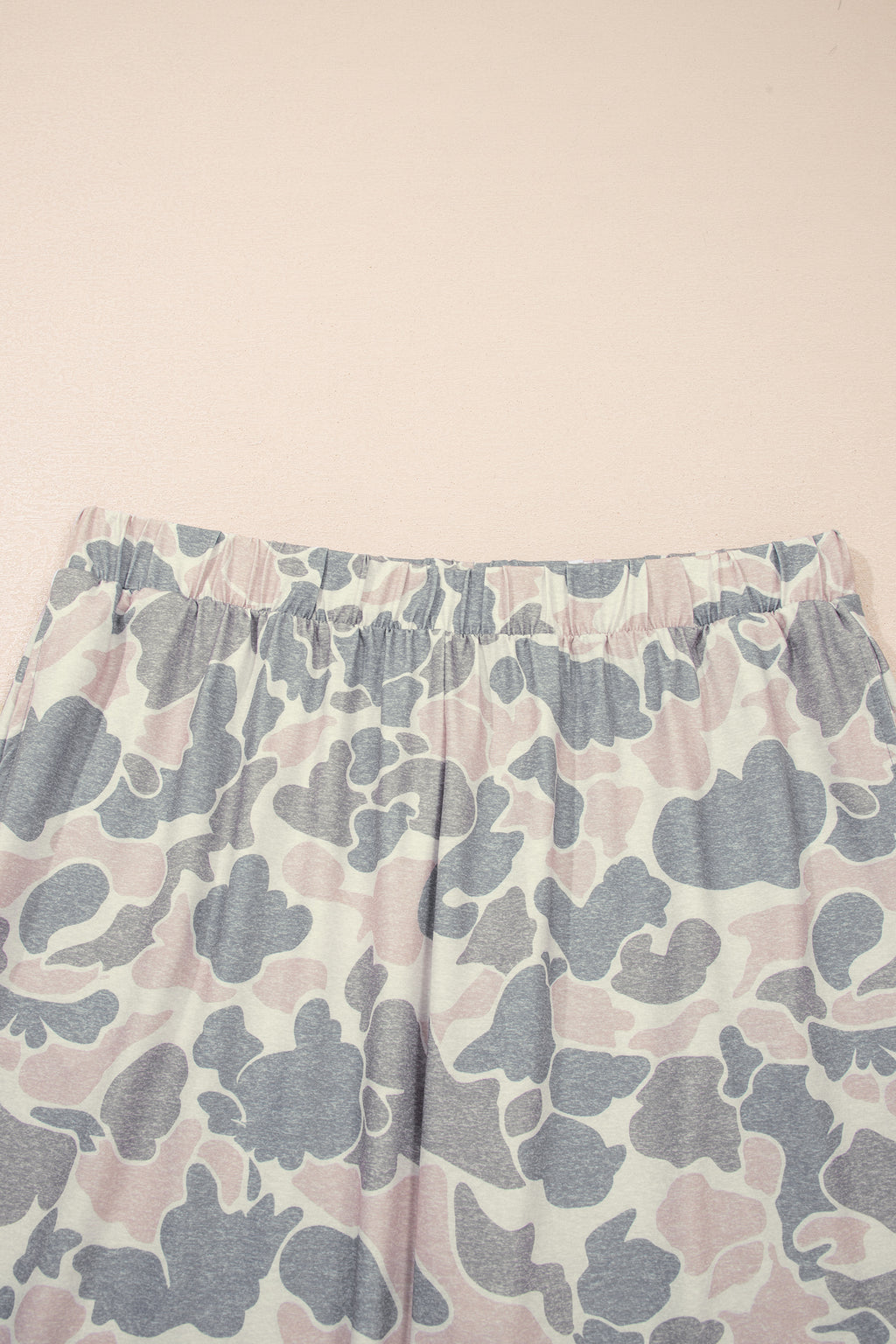 Plus Size Multicolor Camouflage Print 2pcs Outfit