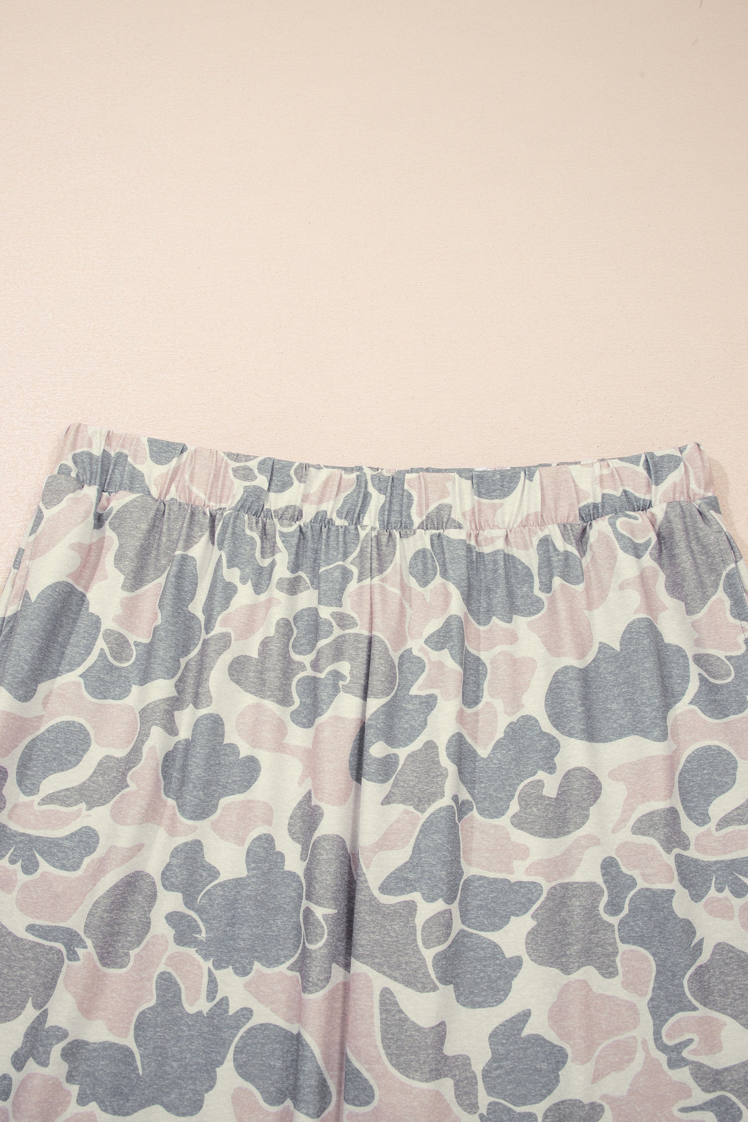 Plus Size Multicolor Camouflage Print 2pcs Outfit