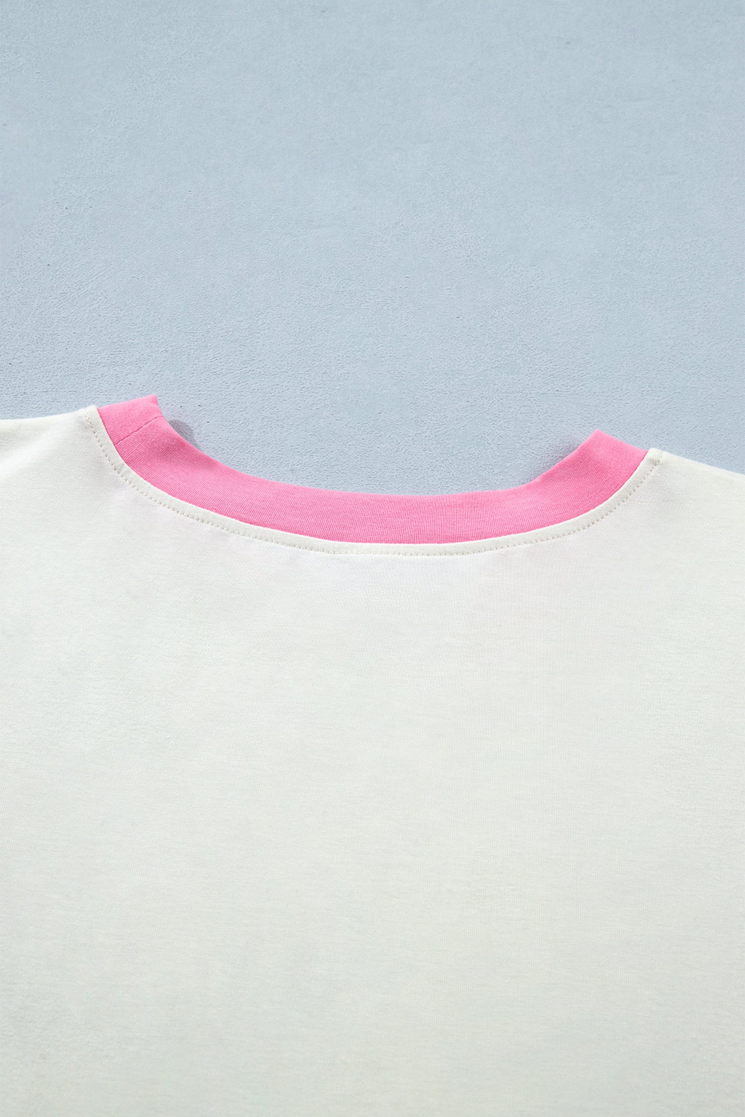 Plus Size Beige Short Sleeve Floral Patchwork Tee