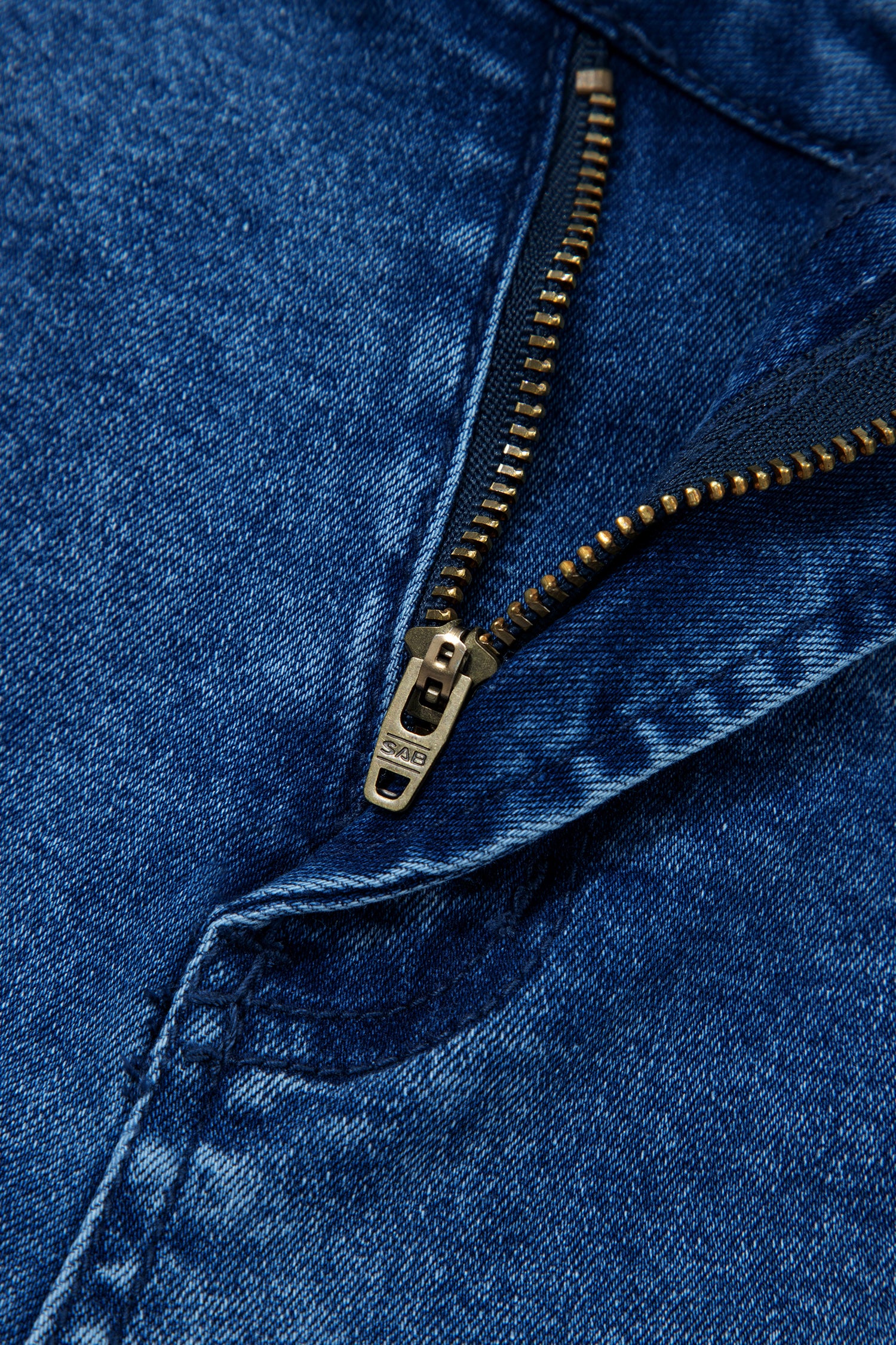 Sail Blue Frayed & Cropped Straight Jeans