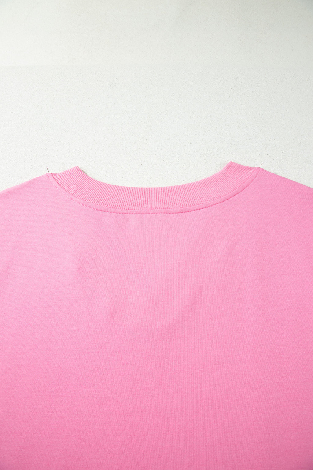 Plus Size Pink V-Neck Tee & Drawstring Pants Set