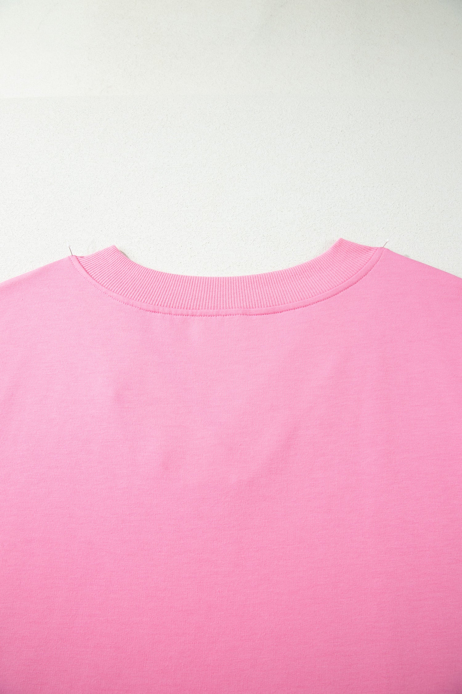 Plus Size Pink V-Neck Tee & Drawstring Pants Set
