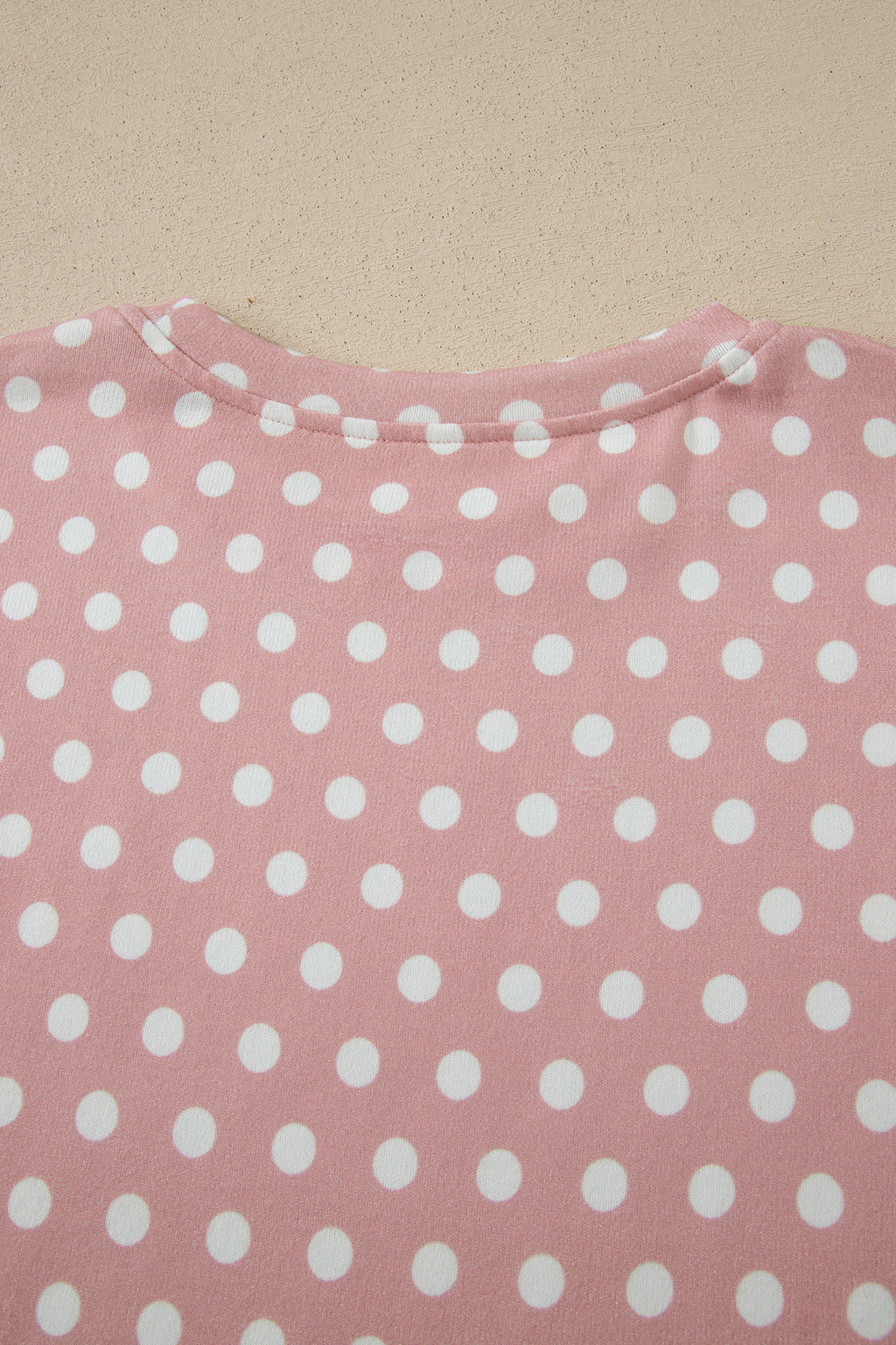 Pink Polka Dot Print Short Set
