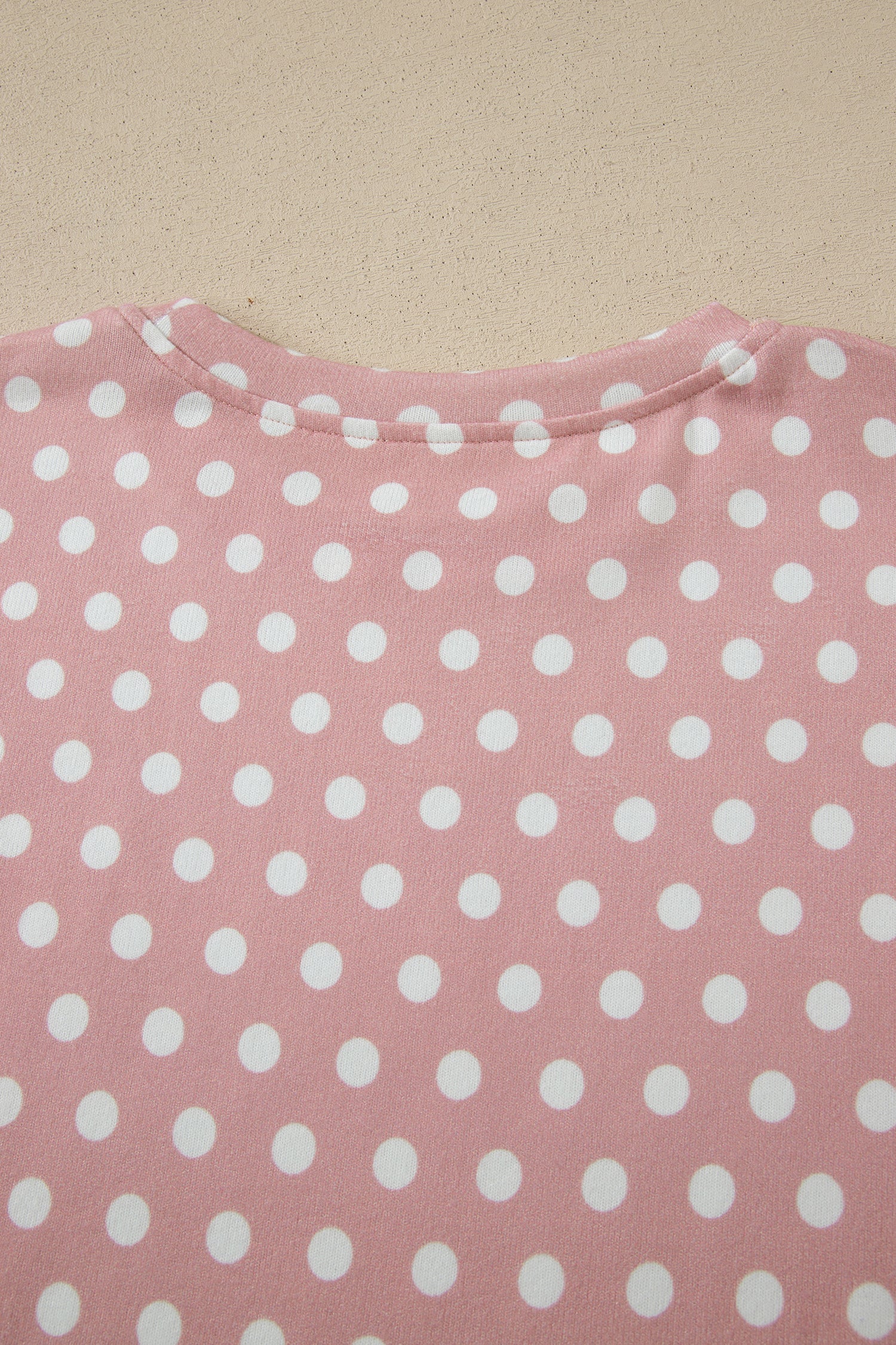 Pink Polka Dot Print Short Set