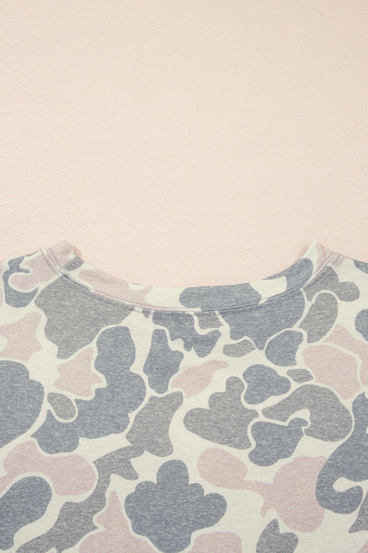 Plus Size Multicolor Camouflage Print 2pcs Outfit