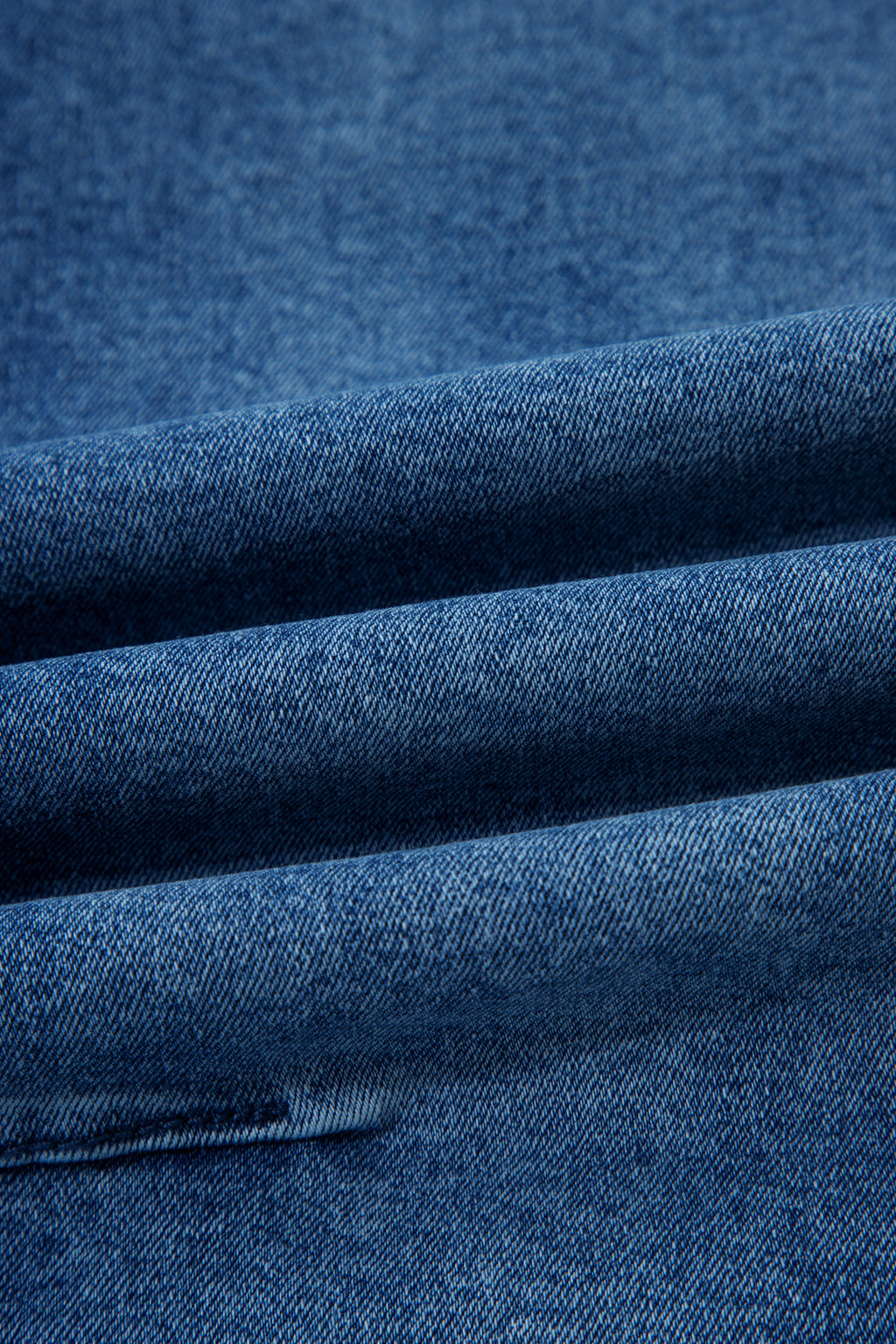 Sail Blue Frayed & Cropped Straight Jeans