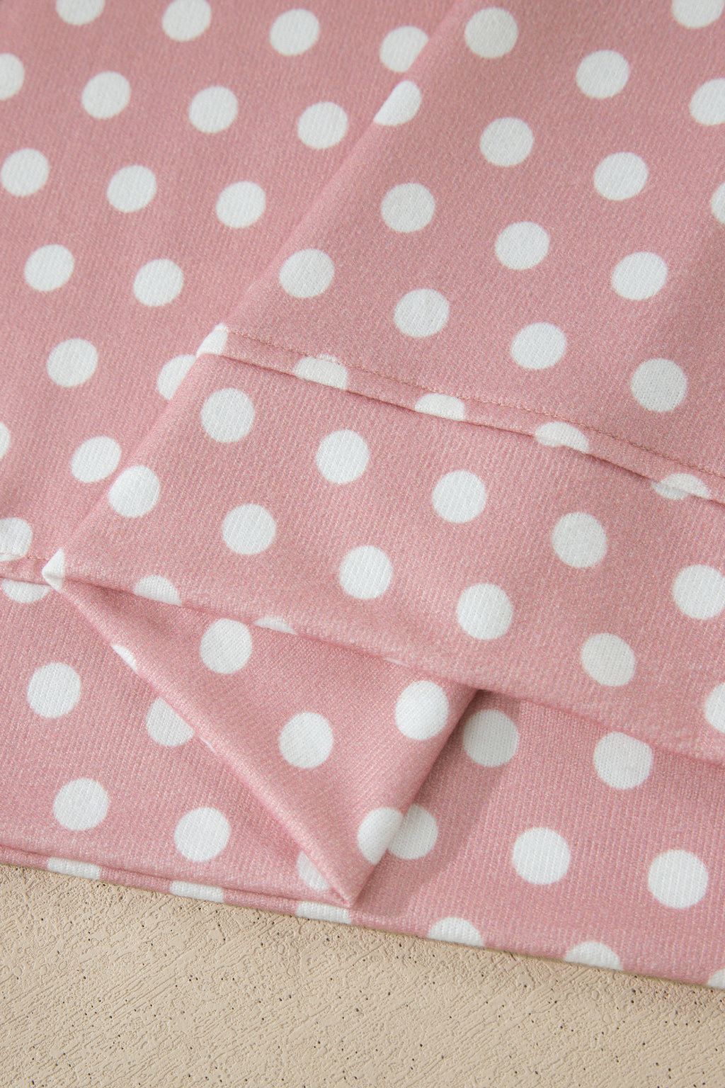 Pink Polka Dot Print Short Set
