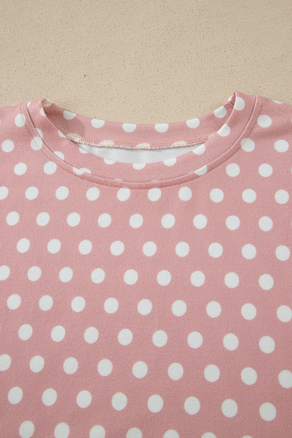 Pink Polka Dot Print Short Set