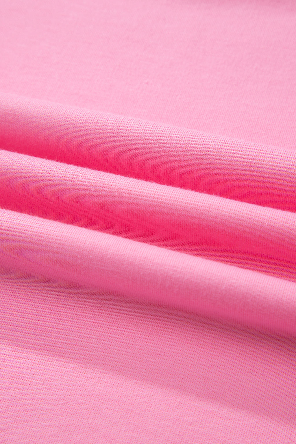 Plus Size Pink V-Neck Tee & Drawstring Pants Set