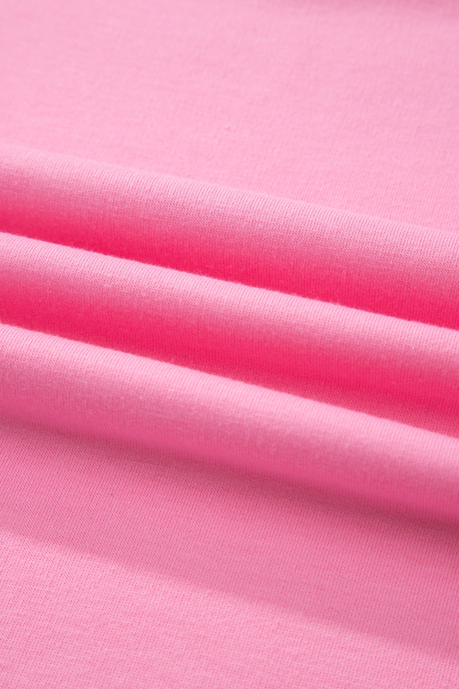 Plus Size Pink V-Neck Tee & Drawstring Pants Set